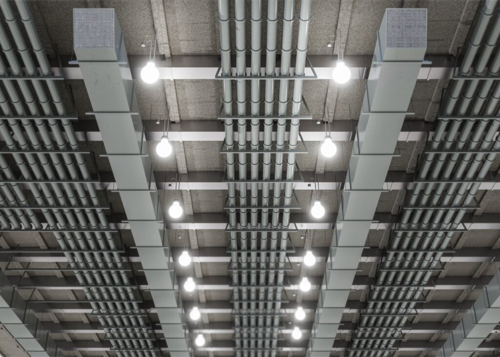 3d rendering ventilation system large